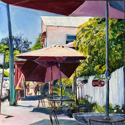 Fine Art Prints artwork 'Where Old Friends Meet - 40 x 40 cm fine art giclee print' by Chris O’Neill Oaten | The East Coast A