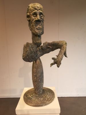 Sculpture artwork 'Left handed man' by Don Barrett  | The East Coast Arts Trail™