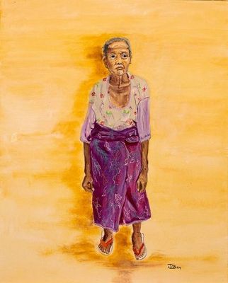 Painting artwork 'Island Ibu' by janebriscoe | The East Coast Arts Trail™