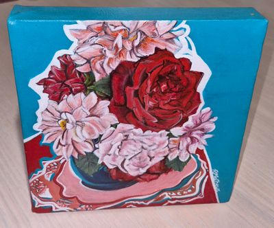 'Gift of Joy' - Painting by Ros Mathews | Featured on The East Coast Arts Trail®