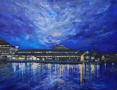 Original Acrylic on canvas. Framed by the artist. Varnished with an archival semi gloss. by Maria Oakley from TAS - Hobart | 