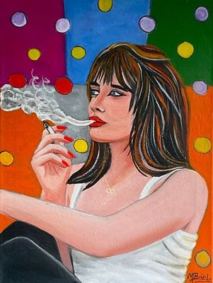 'Smoking hot ' - Painting by m.o.i.r.a.r.t. | Featured on The East Coast Arts Trail®