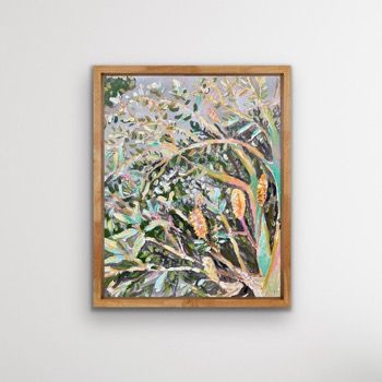 Original Ink and acrylic paint on canvas in Australian hardwood frame. by Carla van Laar from VIC - East Gippsland | The East