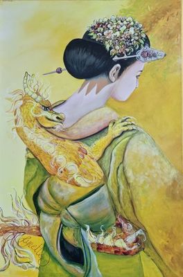 'Self Esteem - Solar Plexus Charkra ' - Painting by Lynette Skeers | Featured on The East Coast Arts Trail®