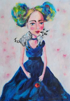 Original Acrylic on canvas paper Unframed  by Vikadafoxart from SA - Fleurieu Peninsula | The East Coast Arts Trail®