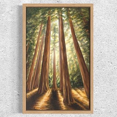 Painting - Landscape artwork 'Among Giants' by Marlee.Jeans.Studio | The East Coast Arts Trail®