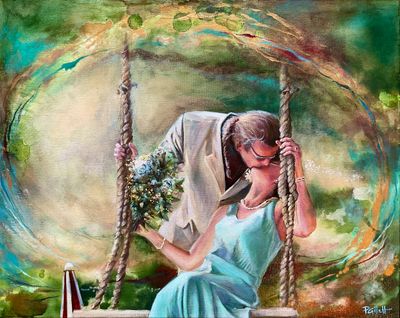 Painting - Figurative artwork 'Wedded Bliss' by Philippa Gillett | The East Coast Arts Trail®