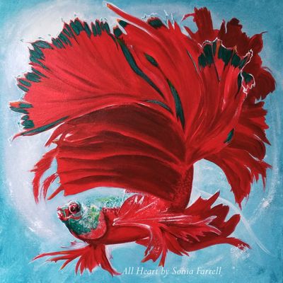 Original Acrylic on Canvas by All Heart by Sonia Farrell from QLD - Gold Coast | The East Coast Arts Trail™