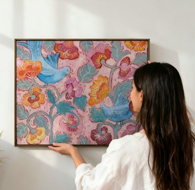 Original Acrylic paint on stretched canvas.  Oak frame. by Fiona Thorning from QLD - Brisbane | The East Coast Arts Trail®