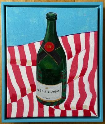Painting artwork 'Moet for mum' by Daniella D’Cruz | The East Coast Arts Trail®