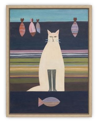 'Something Fishy (Framed Canvas)' - Painting - Acrylic by RochelleToomeyArt | Featured on The East Coast Arts Trail®