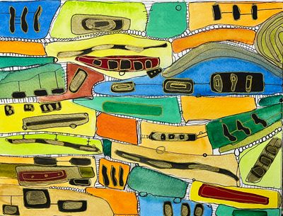 Painting - Modern artwork 'Here We Go Again #2' by Carol Seeley Art | The East Coast Arts Trail®