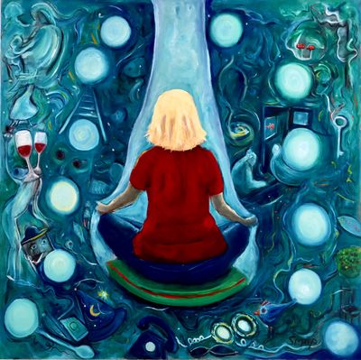 'Meditation In Light, Between Realms' - Painting by Susannah Paterson | Featured on The East Coast Arts Trail™