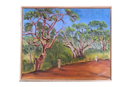 'Red Gum' - Painting by Chris Holland | Featured on The East Coast Arts Trail®