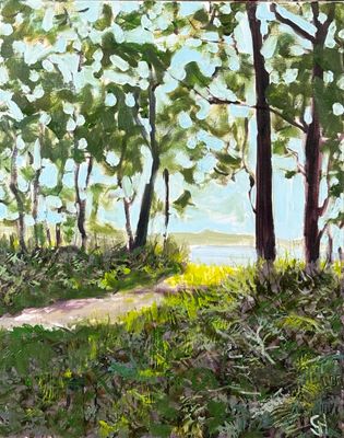 'Track to the River' - Painting - Coastal by Geoff Hargraves | Featured on The East Coast Arts Trail®