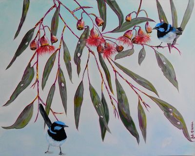 acrylics on deep edge stretched canvas by Jules, QLD - Fraser Coast | Displayed on The East Coast Arts Trail®