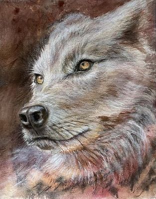 Painting - Animals & Wildlife artwork 'The Loner' by Philippa Gillett | The East Coast Arts Trail®