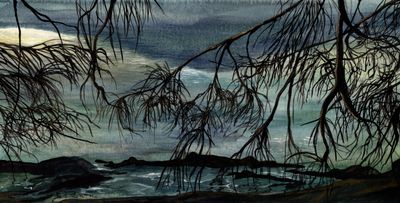 Painting - Watercolour artwork 'On Her Shore' by Isabella Craig | The East Coast Arts Trail®