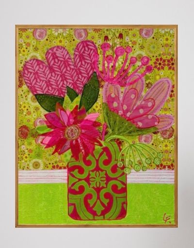 Original Acrylic, collage and mixed media on canvas by Lindy Farley from NSW - Riverina | The East Coast Arts Trail®