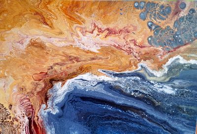 Painting artwork 'Borders Not Boundaries' by Robyn Mannes | The East Coast Arts Trail®
