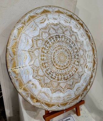Original Acrylic & gold leaf on wood by Tribe Eleven from QLD - Gold Coast | The East Coast Arts Trail®