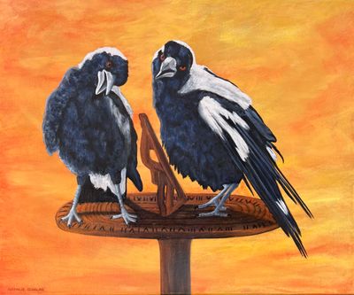 Painting artwork 'What’s the Time? ' by Natalie Douglas | The East Coast Arts Trail™