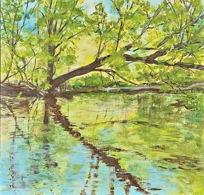 Painting artwork 'Sorell Rivulet ' by Maria Oakley | The East Coast Arts Trail™