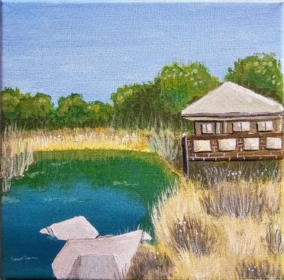'Duck Pondering' - Painting by Art by Amsy | Featured on The East Coast Arts Trail®