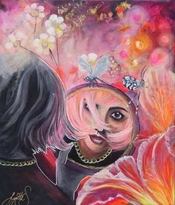 'Joyful Blush' - Mixed Media by Lynette Skeers | Featured on The East Coast Arts Trail®