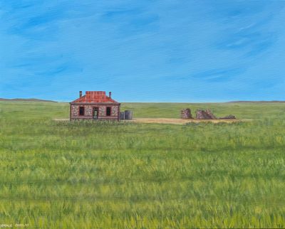 'The Oil’s House ' - Painting by Natalie Douglas | Featured on The East Coast Arts Trail™