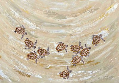 'Mee-Bar' - Painting - Coastal by Milbi Designs | Featured on The East Coast Arts Trail®