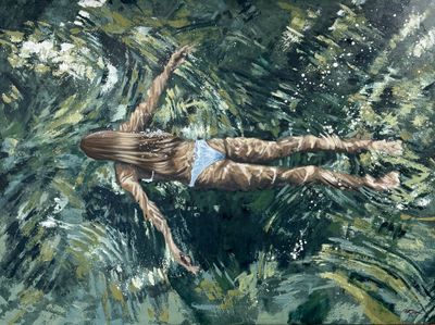 Painting - Oil artwork 'Solo Flight' by Amanda Cameron | The East Coast Arts Trail®