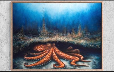 'Between Tides' - Painting - Animals & Wildlife by Marlee.Jeans.Studio | Featured on The East Coast Arts Trail®