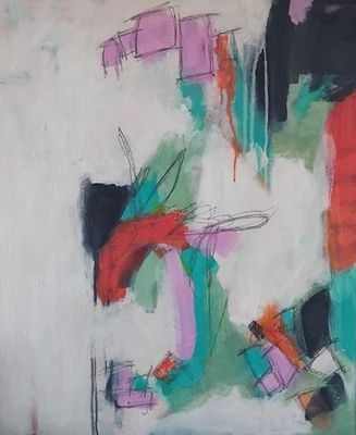 Painting artwork 'Held By Kindness ' by J.a.d.e.t.r.o.p.i.c  | The East Coast Arts Trail™