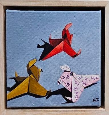 Painting artwork 'Friends and sunshine' by Art by Amsy | The East Coast Arts Trail®