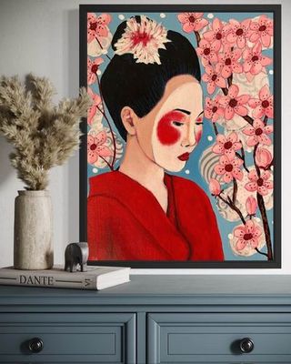 Painting artwork 'Geisha Girl' by Rachel Auton | The East Coast Arts Trail™