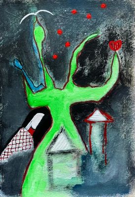 Painting artwork 'RAW (a dream)' by Marijke Lambregtse | The East Coast Arts Trail®