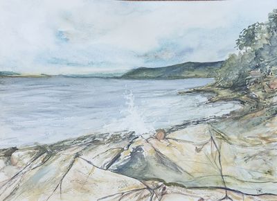Original Watercolour on paper  by Maria Oakley from TAS - Hobart | The East Coast Arts Trail®
