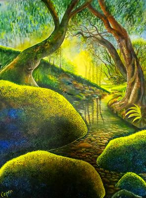 Original Acrylic on canvas, sealed. by Capanart Gallery from QLD - Gold Coast | The East Coast Arts Trail®