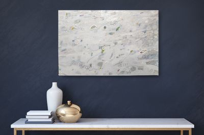 Painting artwork 'Glimmers ' by Maria Oakley  | The East Coast Arts Trail™
