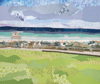 'Scarborough Beach' - Mixed Media by Benn Francis | Featured on The East Coast Arts Trail®