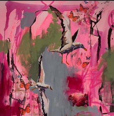 Mixed Media & Acrylic on Canvas  by Natasha Charlotte, QLD - Gold Coast | Displayed on The East Coast Arts Trail®
