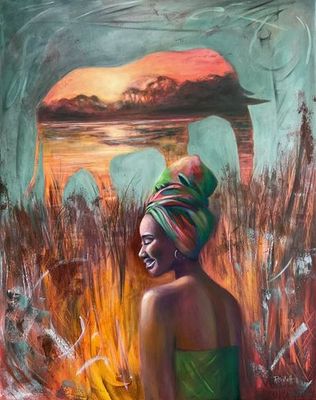 Original Mixed media and oil on canvas by Philippa Gillett from WA - Wheatbelt · WA - Swan Valley | The East Coast Arts Trail