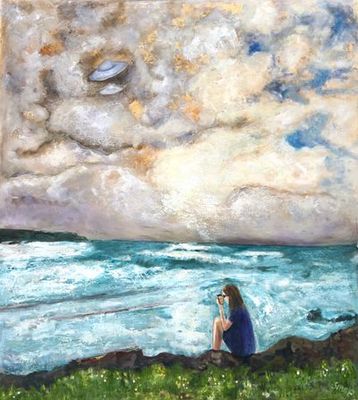'While You Were On The Phone, Amazing Things Were Happening' - Painting by Susannah Paterson | Featured on The East Coast Art