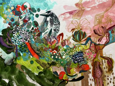 'Spring' - Painting - Landscape by Kevser Ugurlu | Featured on The East Coast Arts Trail®