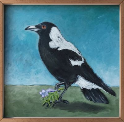 Acrylic paint on board. Wood frame. by Fiona Thorning, QLD - Brisbane | Displayed on The East Coast Arts Trail®