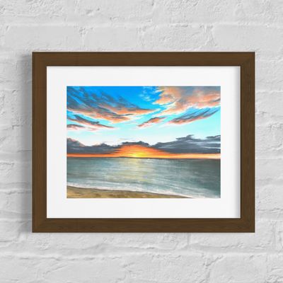 Painting - Coastal artwork 'Before The World Wakes' by Marlee.Jeans.Studio | The East Coast Arts Trail®
