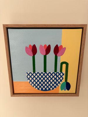'There’s Always One' - Painting - Botanical by belpatto | Featured on The East Coast Arts Trail®