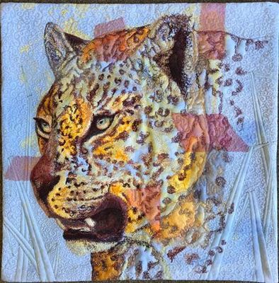 Original Fabric hand dyed, commercial, cotton threads. Paint on hand dyed canvas. by Sue de Vanny from VIC - East Gippsland |