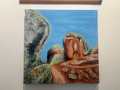 Painting - Acrylic artwork 'Murphy’s Haystacks' by Shannon Melville | The East Coast Arts Trail®
